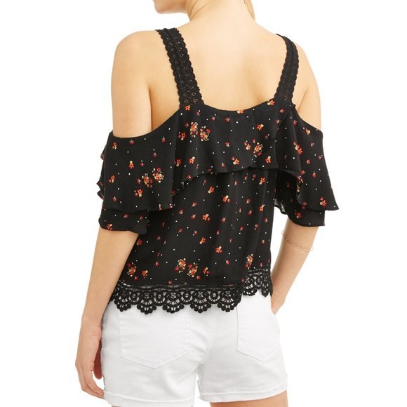 Boho Floral Peasant Top Sz XXL NWT - Picture 2 of 8